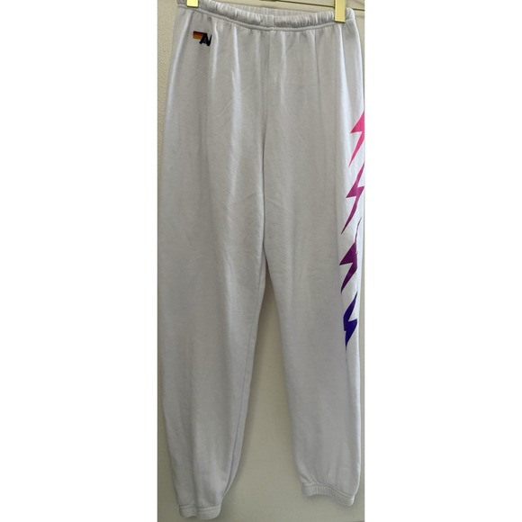 Aviator Nation Lightning Bolts Sweatpants Joggers Women's M